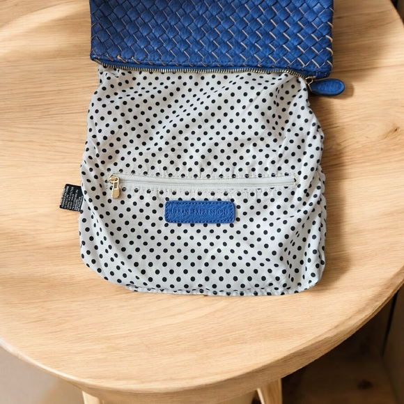 Vegan Woven Foldover Clutch - Picture 5 of 8